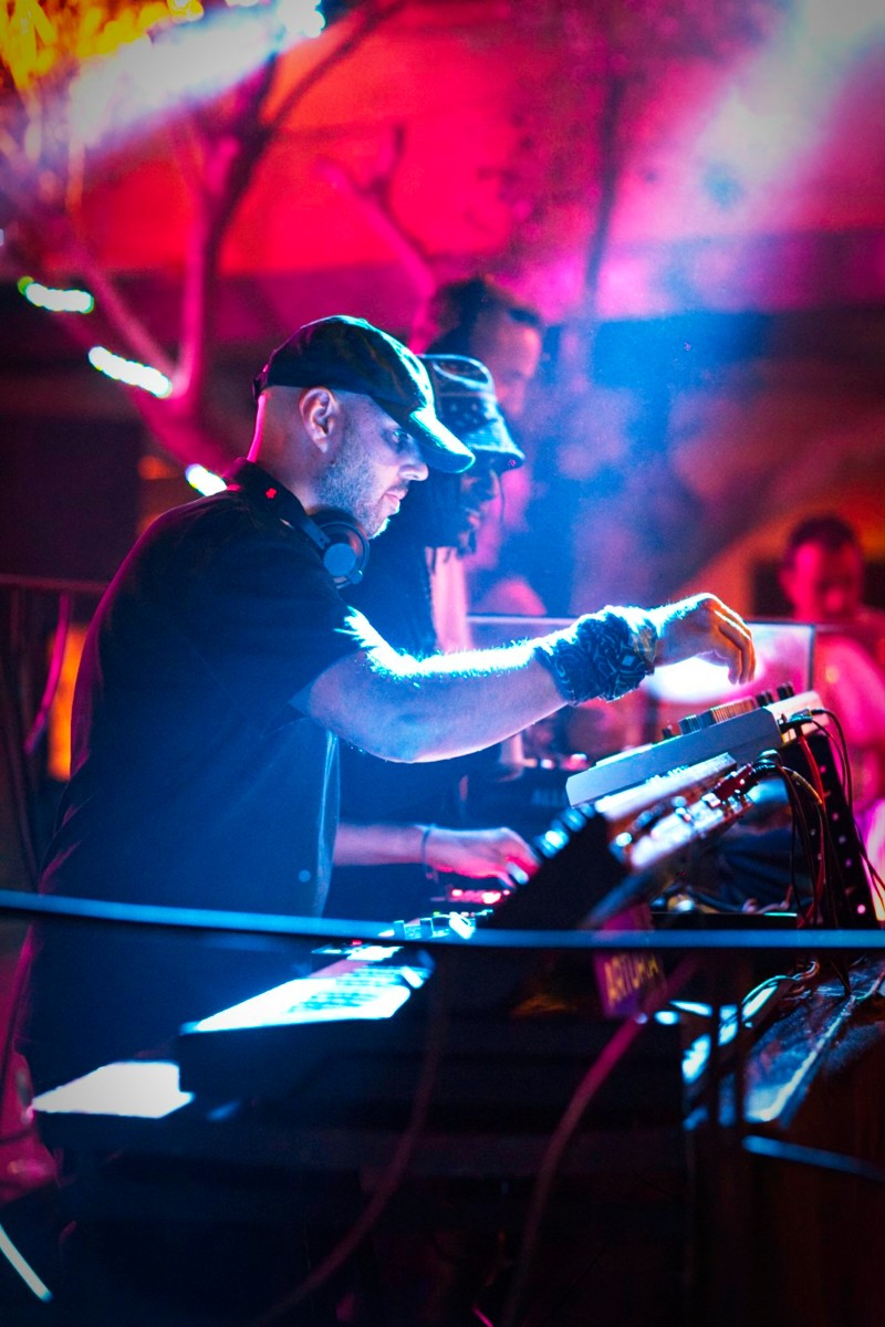 Artist performing live